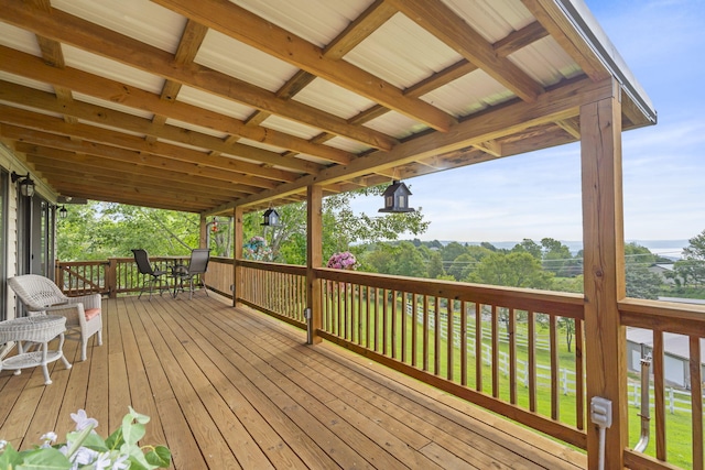 view of wooden terrace