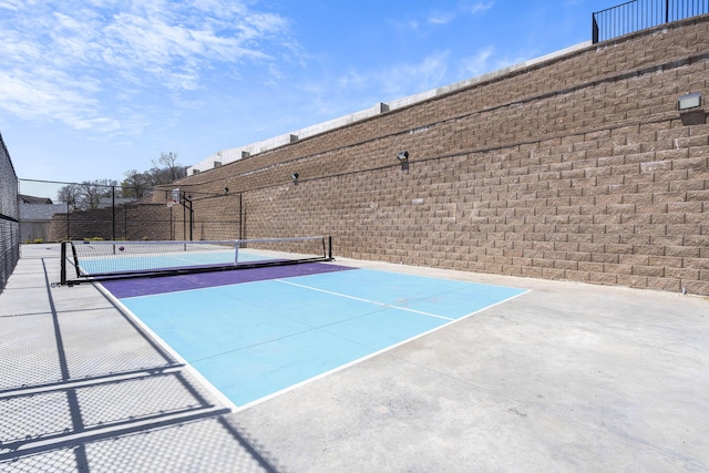 view of tennis court