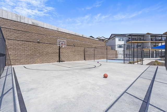 view of sport court