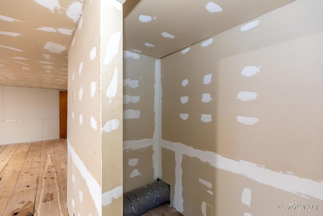 interior space featuring wood-type flooring