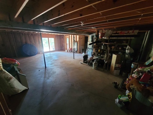 view of basement