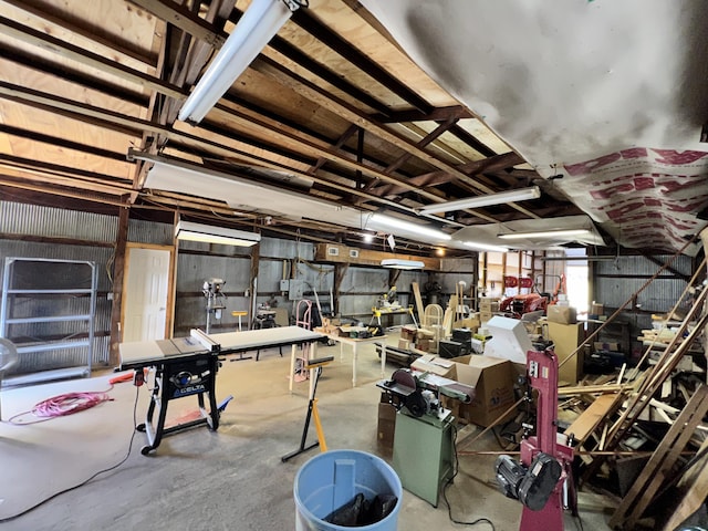 misc room featuring concrete flooring