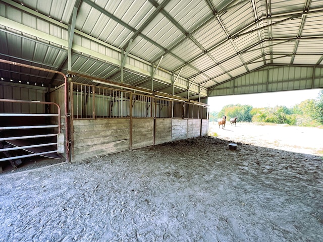 view of stable