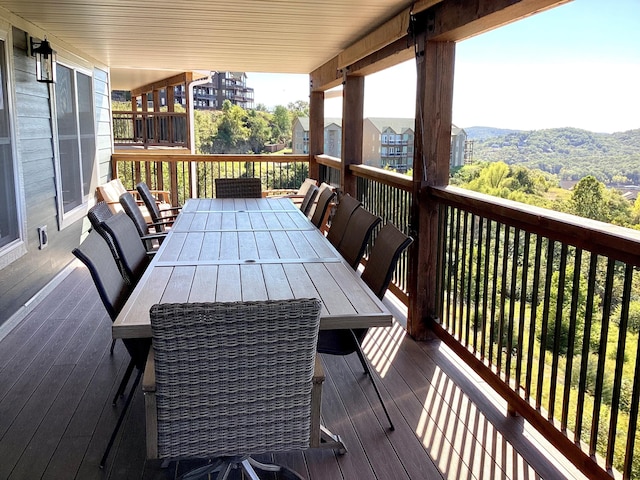 view of wooden terrace