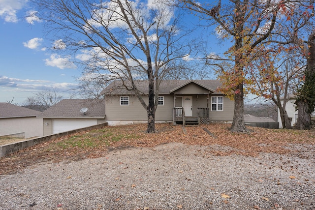 view of front of home