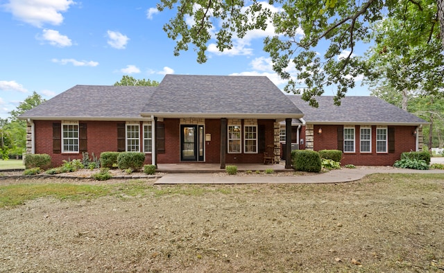 view of front of home with a porch