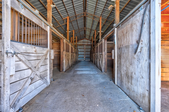 view of horse barn