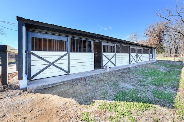 view of stable