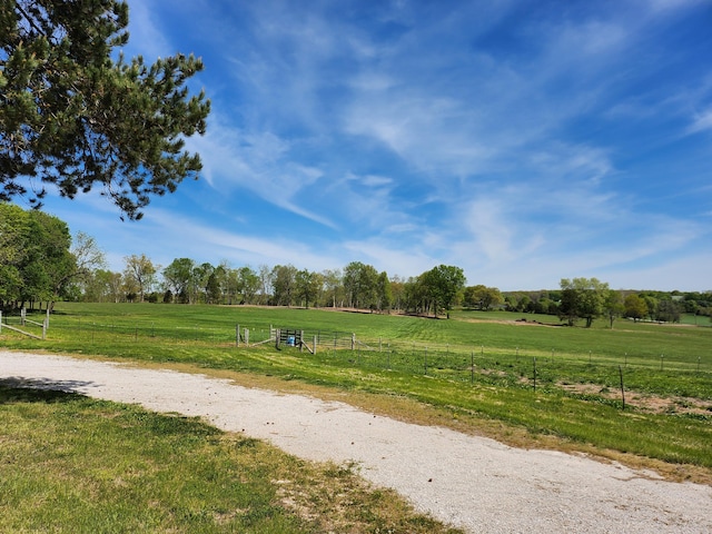 view of property's community featuring a rural view