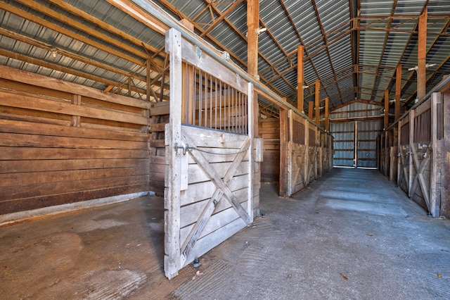 view of horse barn