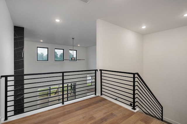 interior space with wood-type flooring