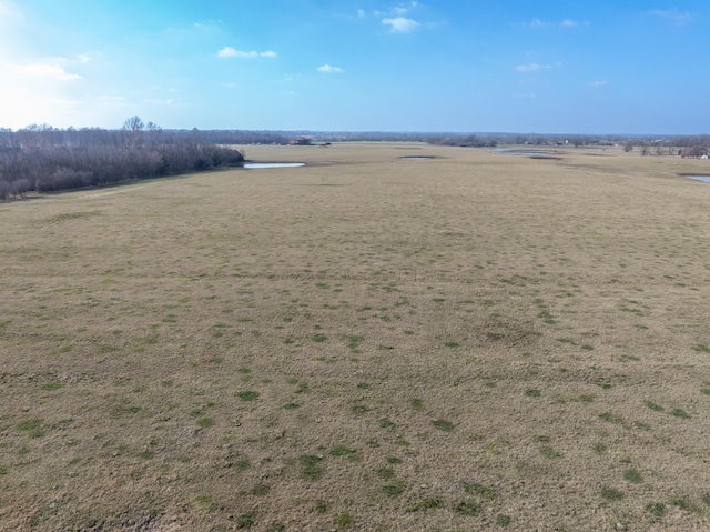 aerial view with a rural view