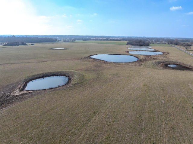 bird's eye view with a rural view