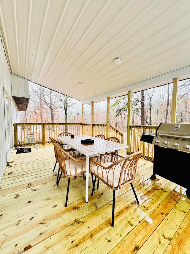 view of sunroom