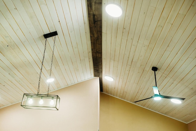 interior details with wooden ceiling