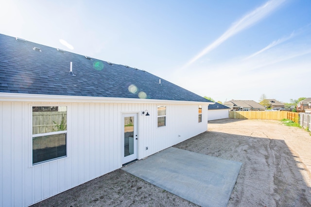 rear view of property with a patio