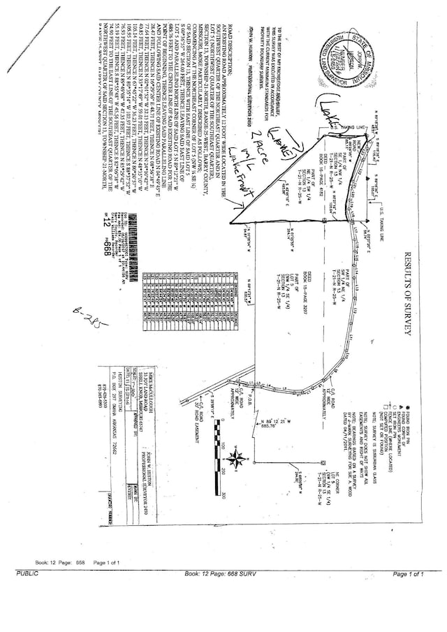 27512-2 Old Pace Ln, Shell Knob MO, 65747 land for sale