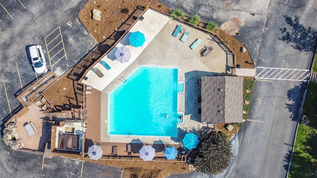 birds eye view of property