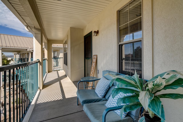 view of balcony