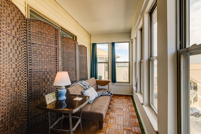 view of sunroom