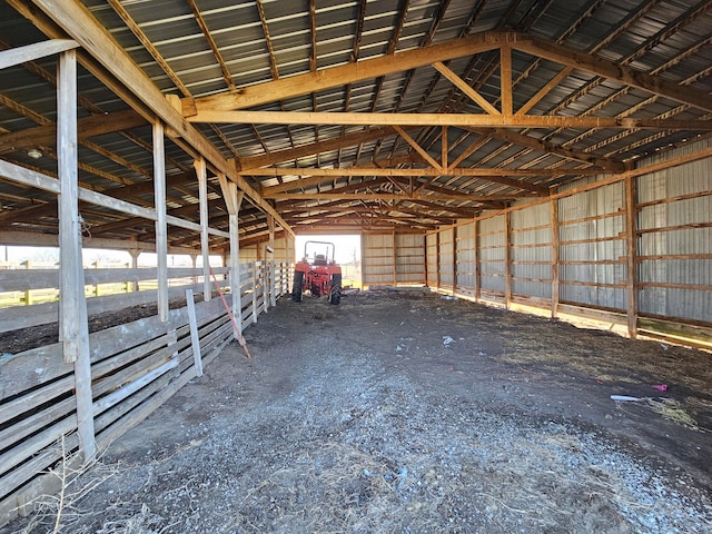 view of stable