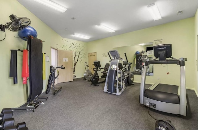 view of exercise room