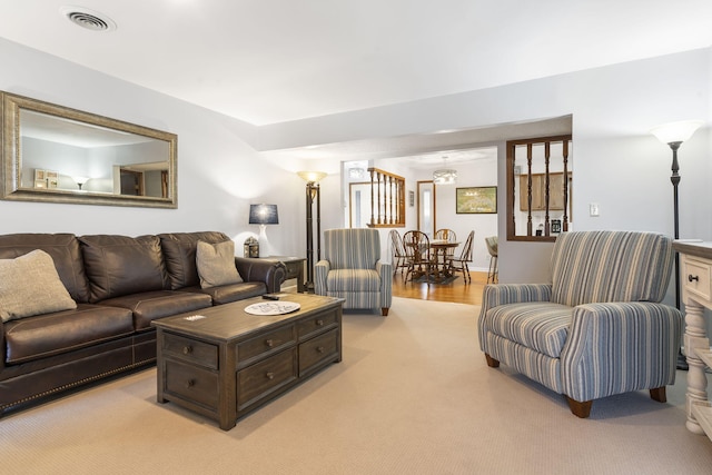 3 Port Holiday Dr Unit G, Kimberling City, MO 65686 - living area with light carpet and visible vents