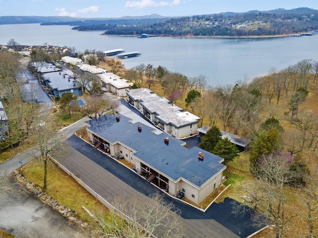 3 Port Holiday Dr Unit G, Kimberling City, MO 65686 - aerial view featuring a water and mountain view