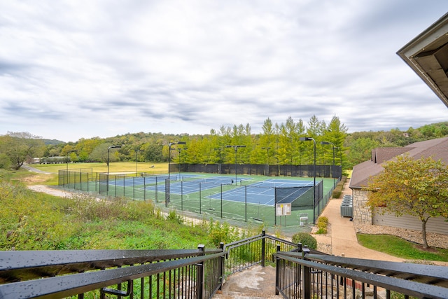 view of tennis court