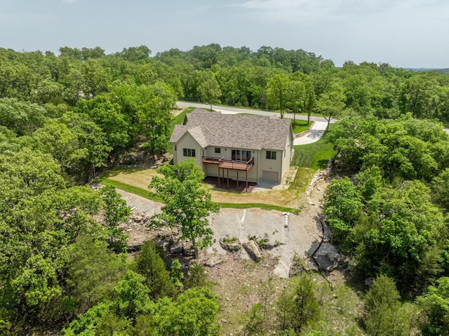 653 Forest Lake Dr, Branson West, MO 65737 - view from above of property featuring a heavily wooded area