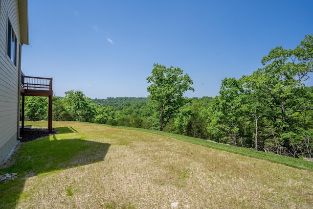 653 Forest Lake Dr, Branson West, MO 65737 - view of green lawn featuring a view of trees