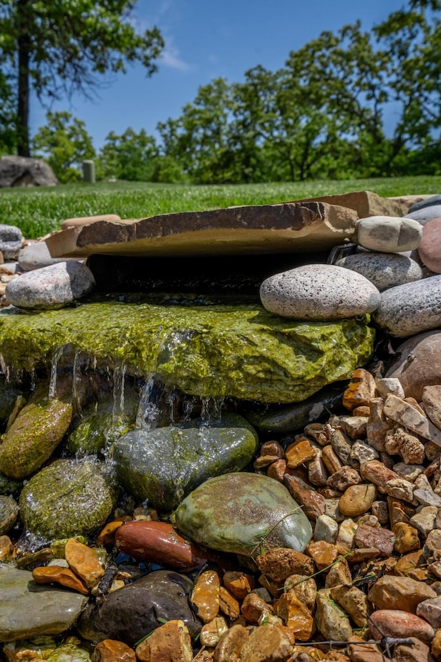 653 Forest Lake Dr, Branson West, MO 65737 - exterior view of a garden pond