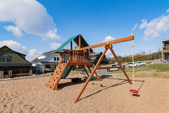 view of jungle gym