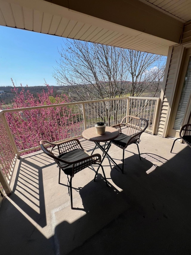 view of balcony