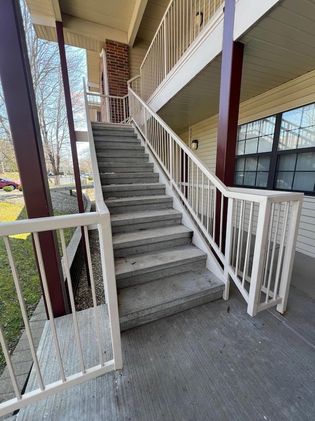 view of stairs