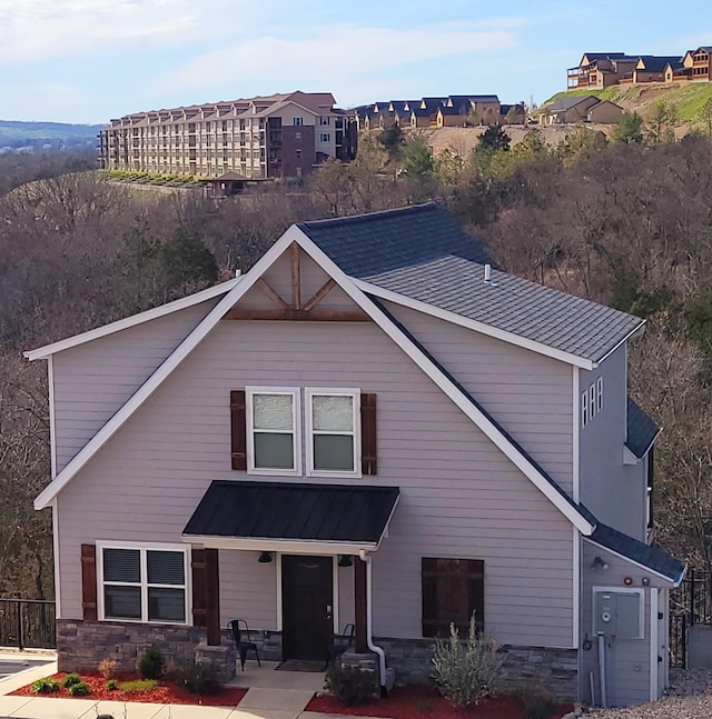 view of front of house featuring a patio area