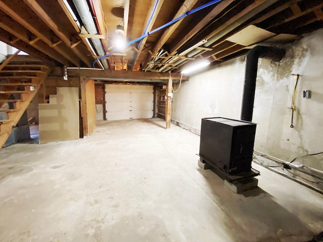 view of basement