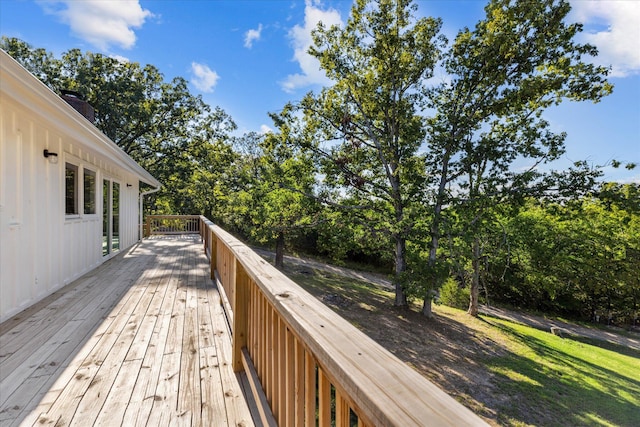 view of wooden terrace