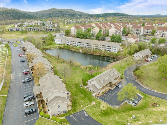 9 Scenic Ct Unit 9-9, Branson, MO 65616 - drone / aerial view with a water and mountain view