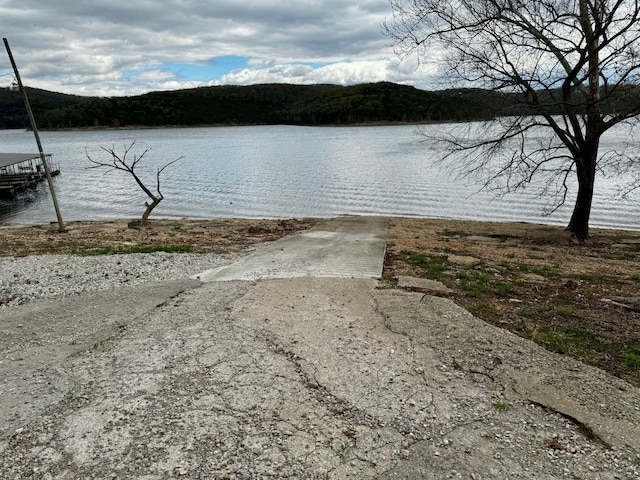 view of water feature