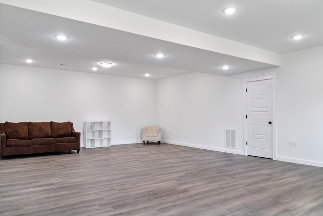 unfurnished room featuring hardwood / wood-style floors