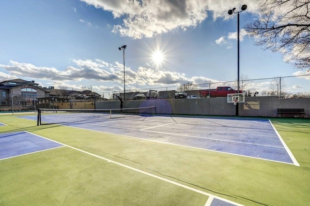 view of sport court