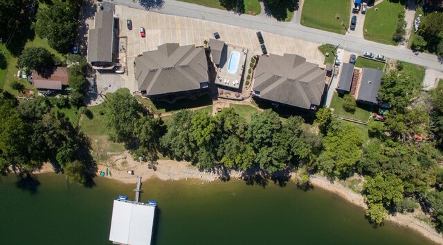 280 Tina St Unit 9, Hollister, MO 65672 - drone / aerial view featuring a water view