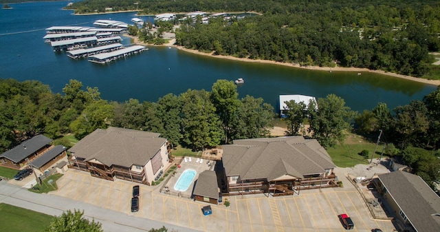 280 Tina St Unit 9, Hollister, MO 65672 - bird's eye view with a forest view and a water view