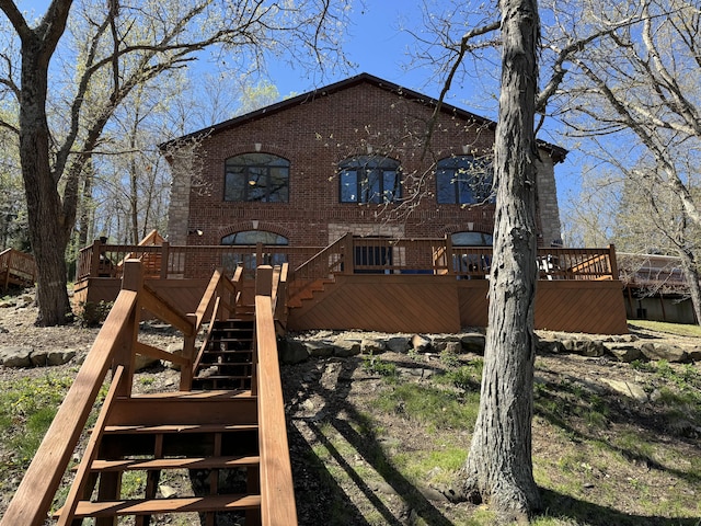 exterior space featuring a deck