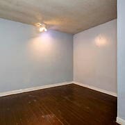 basement with wood-type flooring