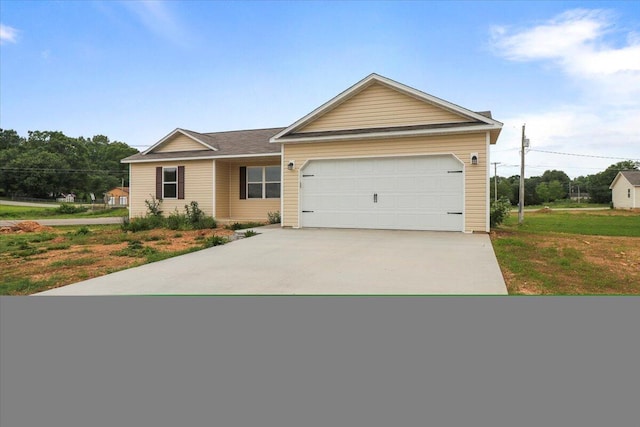 ranch-style house with a garage