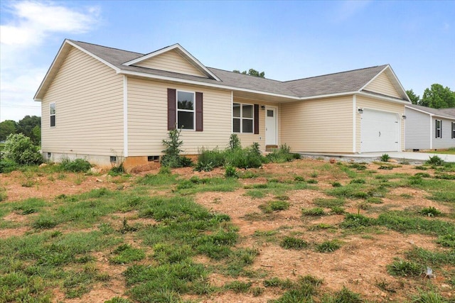 ranch-style house with a garage