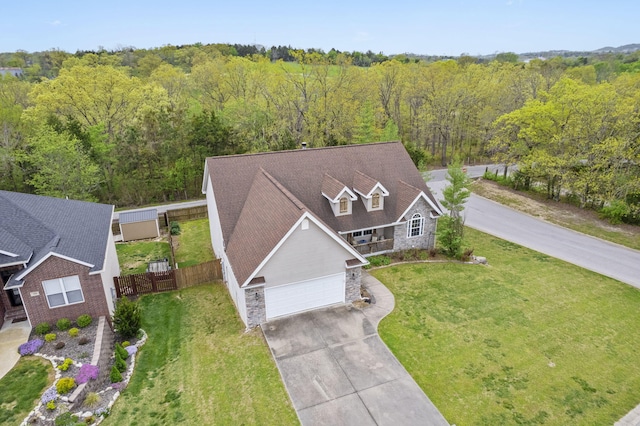 106 Willowbrooke, Branson, MO 65616 - drone / aerial view featuring a forest view