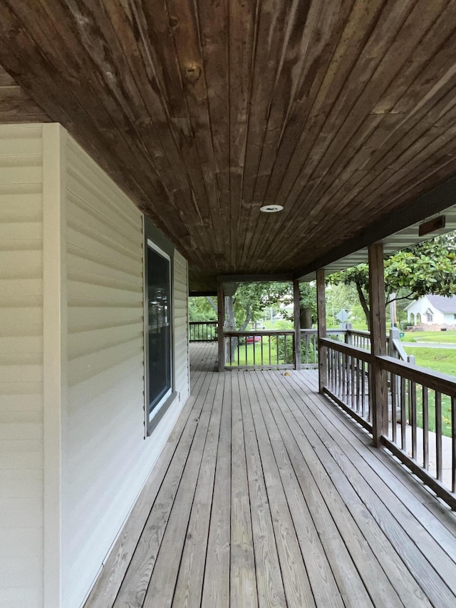 429 S Eagle Ave, Norwood, MO 65717 - wooden terrace featuring a porch